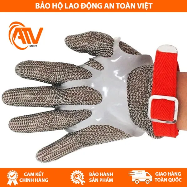 Găng Tay Vòng Thép Inox Chống Cắt 24cm