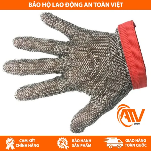 Găng Tay Vòng Thép Inox Chống Cắt 24cm