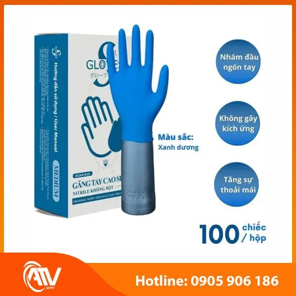 Găng Tay Y Tế Không Bột Nitrile Sritrang 3.5 Gr 