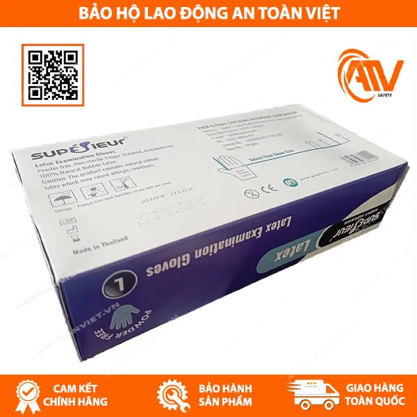  Găng Tay Y Tế Không Bột Latex Supérieur