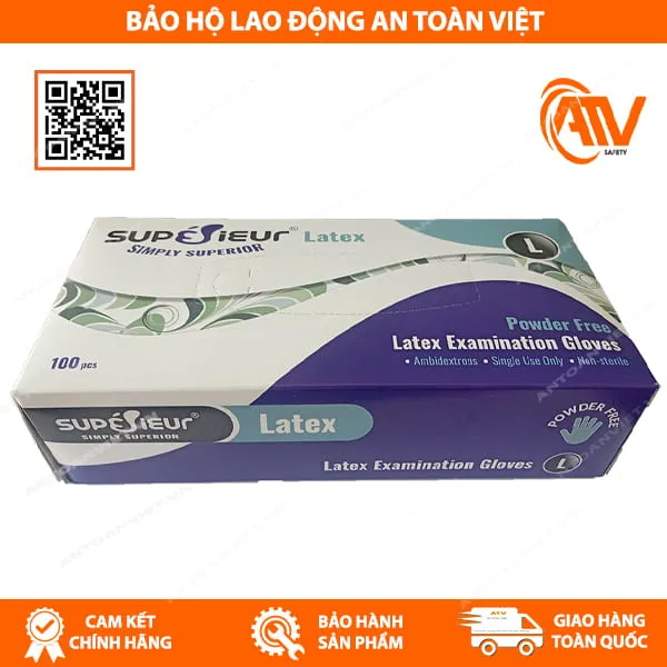  Găng Tay Y Tế Không Bột Latex Supérieur