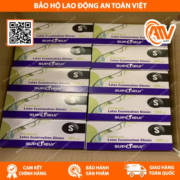  Găng Tay Y Tế Có Bột Latex Supérieur