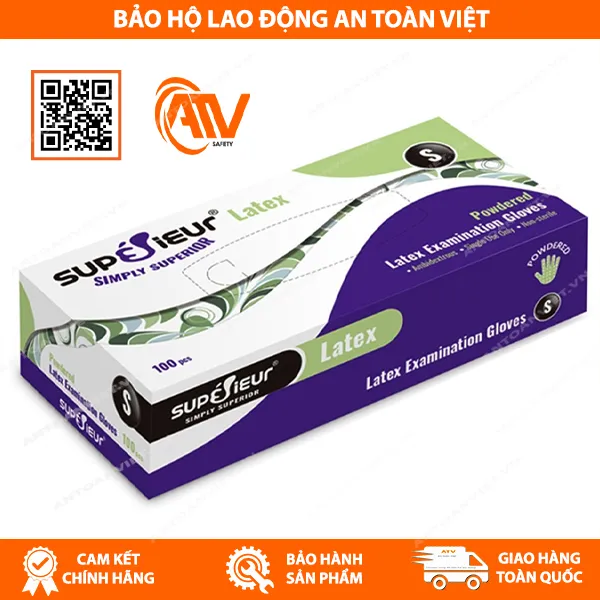  Găng Tay Y Tế Có Bột Latex Supérieur