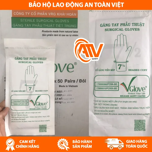 Găng Tay Phẫu Thuật Tiệt Trùng VGlove