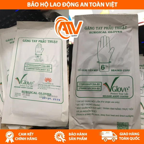 Găng Tay Phẫu Thuật Tiệt Trùng VGlove