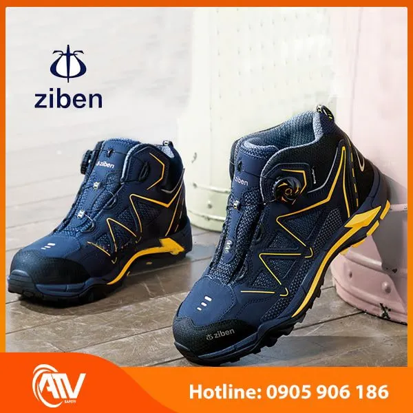 Giày Bảo Hộ Hàn Quốc Ziben 166 Cao Cổ