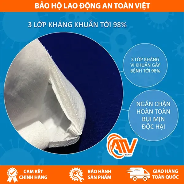 Khẩu Trang KT5 Có Nẹp Trong