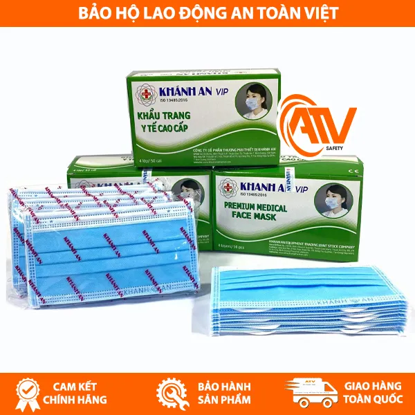 Khẩu Trang Y Tế 4 Lớp Khánh An Cao Cấp