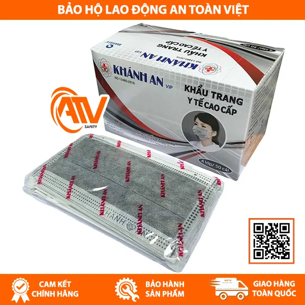 Khẩu Trang Y Tế 4 Lớp Khánh An Cao Cấp