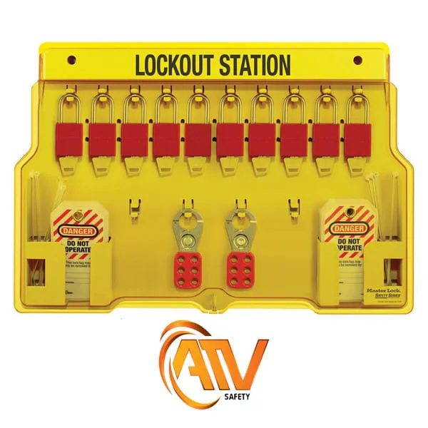 Trạm Khóa  Bằng Nhựa 10 Móc Master Lock 1483B 