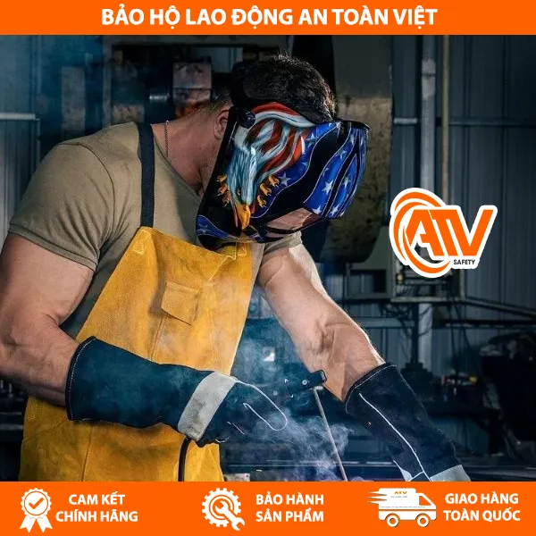 Mặt Nạ Hàn Điện Tử Có Họa Tiết