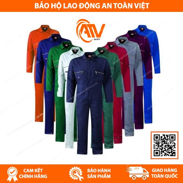 Quần Áo Bảo Hộ Liền Quần Vải Kaki Hàn Quốc