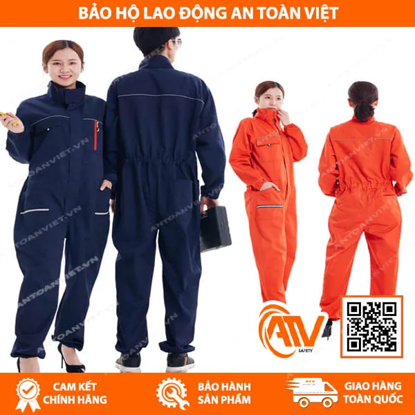 Quần Áo Bảo Hộ Liền Quần Vải Kaki Hàn Quốc