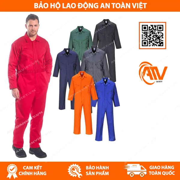 Quần Áo Bảo Hộ Liền Quần Vải Kaki Hàn Quốc