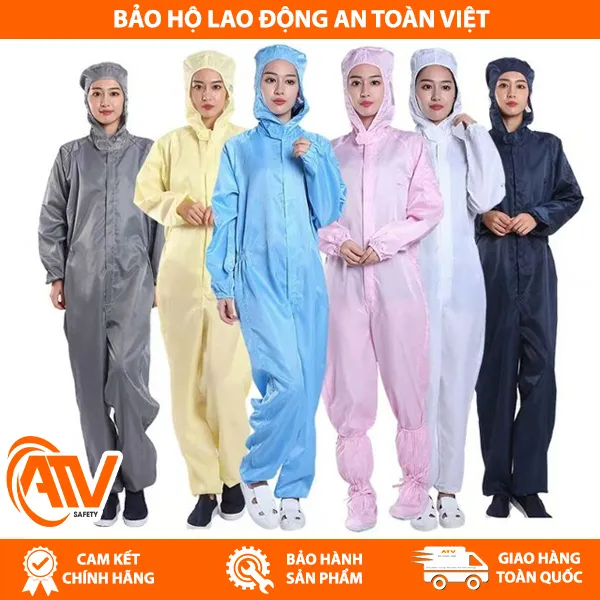 Quần Áo Phòng Sạch Chống Tĩnh Điện 