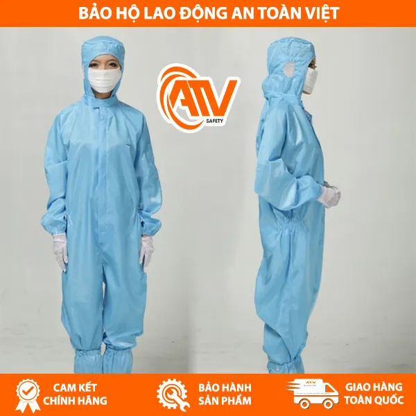 Quần Áo Phòng Sạch Chống Tĩnh Điện 