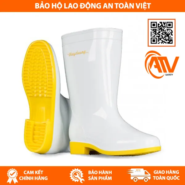 Ủng Bảo Hộ Thùy Dương Trắng - Vàng 287