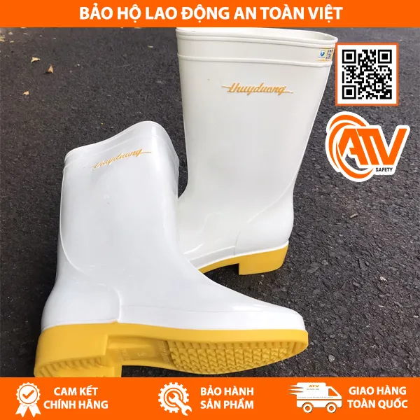 Ủng Bảo Hộ Thùy Dương Trắng - Vàng 287