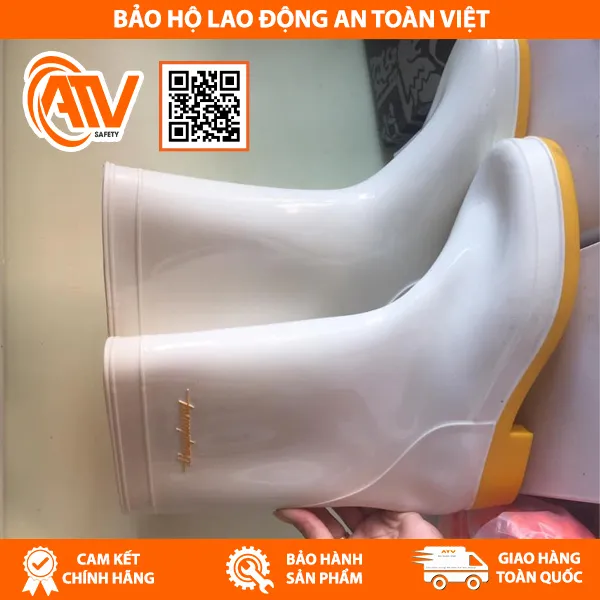 Ủng Bảo Hộ Thùy Dương Trắng - Vàng 287