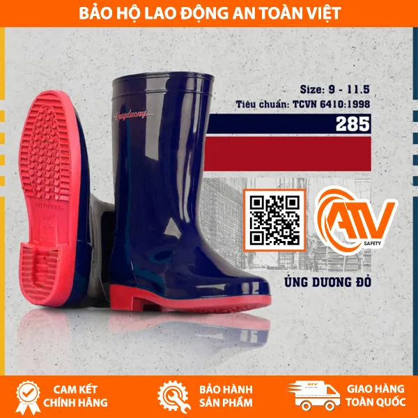 Ủng Bảo Hộ Thùy Dương Xanh Dương - Đỏ 285
