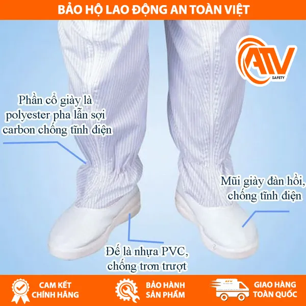 Ủng Phòng Sạch Chống Tĩnh Điện