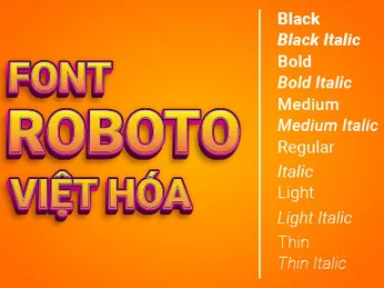 Roboto - Font chữ đa dụng và hiện đại cho mọi dự án thiết kế