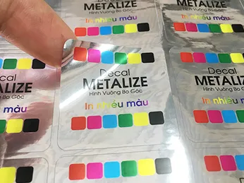 Sự độc đáo tuyệt vời với decal xi bạc