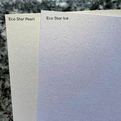 Giấy mỹ thuật ánh kim Eco Star, Xấp 10 tờ, Định lượng 250gsm, 300gsm và 350gsm, Khổ giấy A5,A4, A3