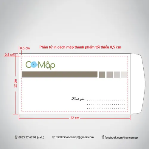 Bìa thư - 12 X 22 - F100 - NẮP 3
