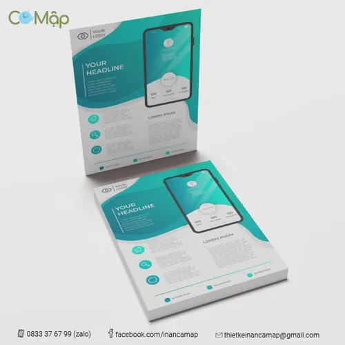 Tờ rơi giấy C150 gsm - Dày dặn, cứng cáp hơn so với giấy C100 gsm