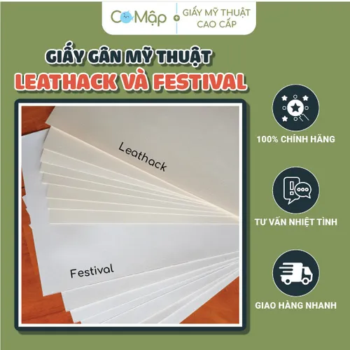 Giấy gân mỹ thuật Leathack và Festival - Đẹp, bền, sang trọng