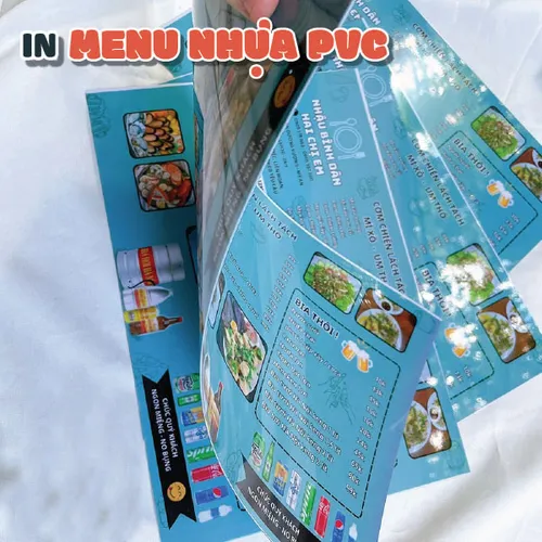 In Menu Nhựa - Chống nước, bền bỉ, chống rách, tiết kiệm chi phí