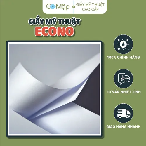 In giấy mỹ thuật Econo - Giấy danh tiếng của Nhật giá thành thấp