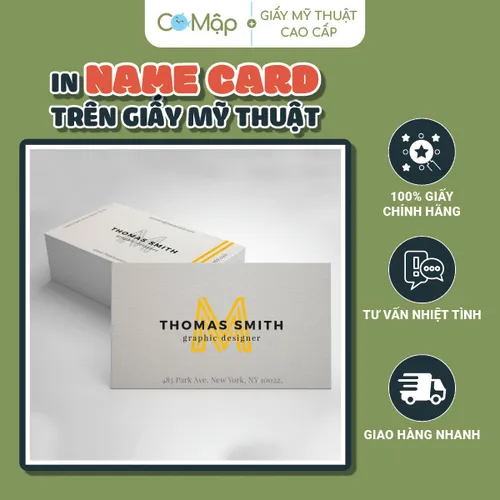In name card giấy mỹ thuật - Tạo ấn tượng chuyên nghiệp