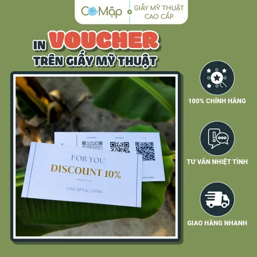 Khác biệt và Độc đáo - Tạo dấu ấn riêng với voucher in trên giấy mỹ thuật