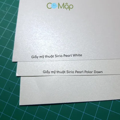 In giấy mỹ thuật ánh kim Sirio Pearl - Tạo hiệu ứng ánh kim pha lê