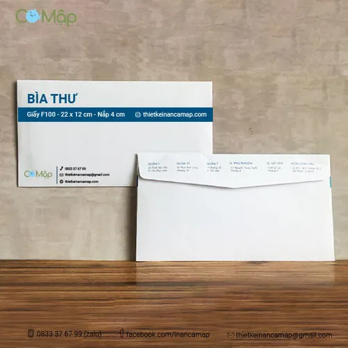 Bìa thư - 22 X 12 - F100 - NẮP 4