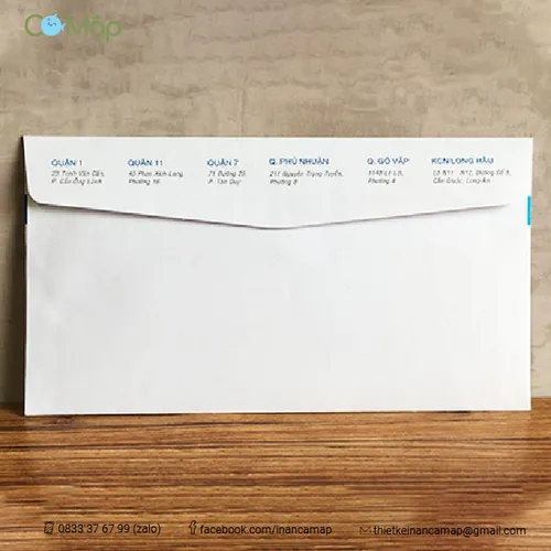 Bìa thư - 22 X 12 - F100 - NẮP 4