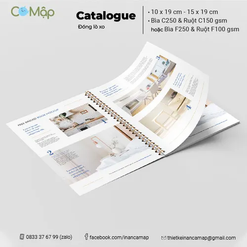 In catalogue đóng lò xo - Dễ dàng đóng mở
