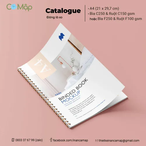 In catalogue đóng lò xo - Dễ dàng đóng mở