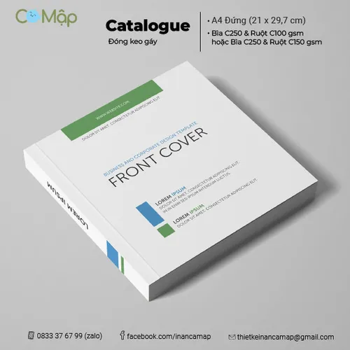 In catalogue đóng keo gáy - Thẩm mỹ cao hơn, bền hơn, số trang linh hoạt
