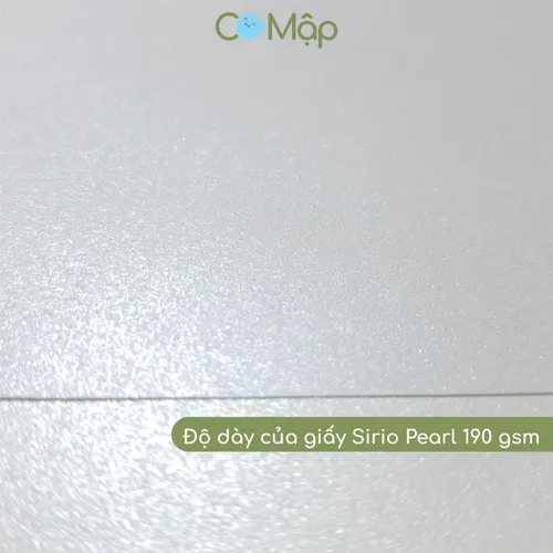 In giấy mỹ thuật ánh kim Sirio Pearl - Tạo hiệu ứng ánh kim pha lê