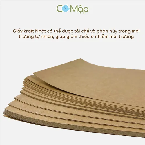 Giấy Kraft Nhật - Loại giấy bền, đẹp, thân thiện với môi trường