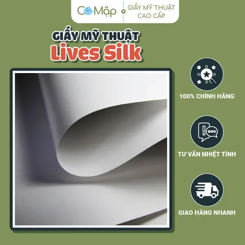 Giấy mỹ thuật Lives Silk – Mịn, trắng sáng, thân thiện môi trường