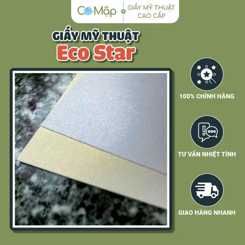 In giấy nhũ Eco Star - Bề mặt ánh kim, tạo nên cảm giác sang trọng