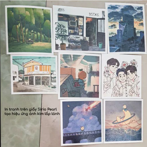 In giấy mỹ thuật ánh kim Sirio Pearl - Tạo hiệu ứng ánh kim pha lê