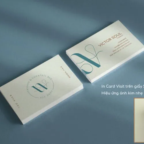 In name card giấy mỹ thuật - Tạo ấn tượng chuyên nghiệp
