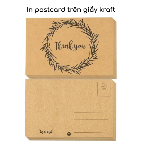 In giấy kraft Châu Âu - Chất liệu thân thiện với môi trường, bền đẹp