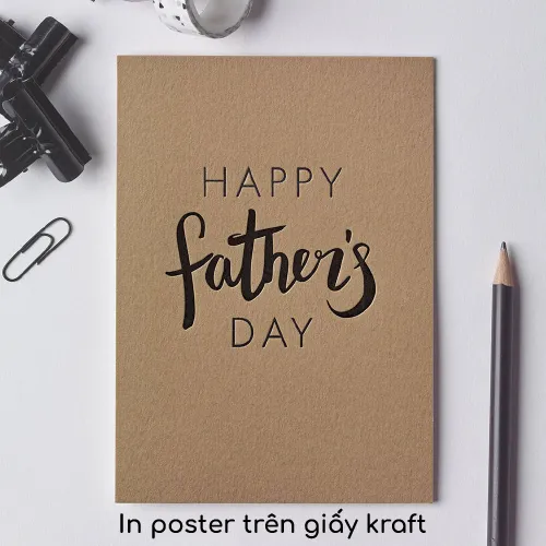 In giấy kraft Châu Âu - Chất liệu thân thiện với môi trường, bền đẹp