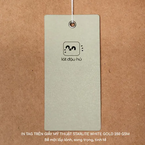 In giấy mỹ thuật Starlite White Gold - Bề mặt ánh kim tạo lấp lánh
